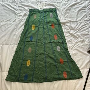 Zara green skirt